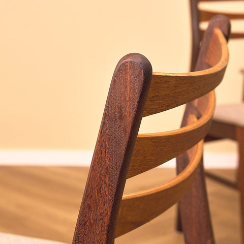 SAX Dark Teak and Walnut Dining Chair