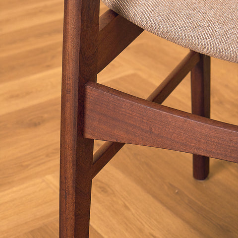 SAX Dark Teak and Walnut Dining Chair
