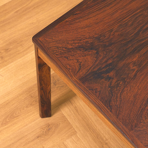 Danish side table in Santos rosewood
