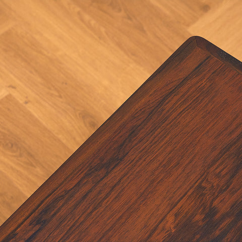 Danish side table in Santos rosewood
