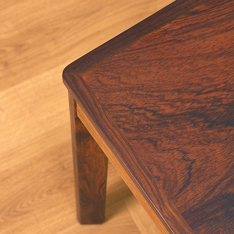 Danish side table in Santos rosewood