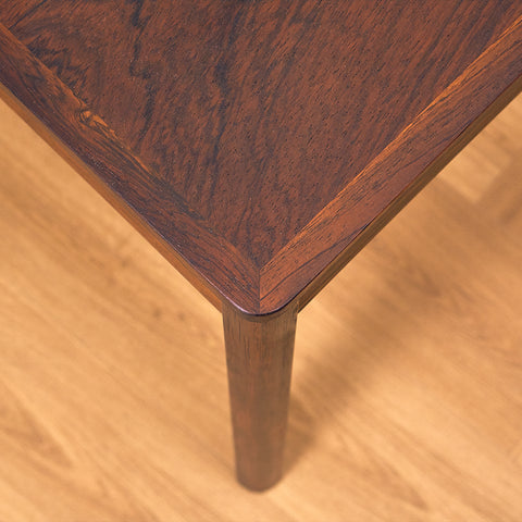 Danish side table in Santos rosewood
