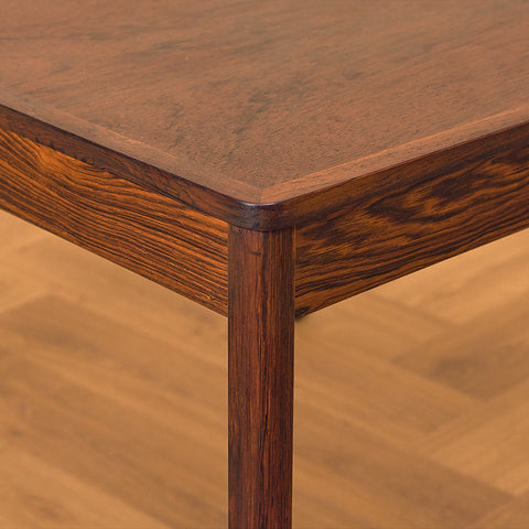 Danish side table in Santos rosewood
