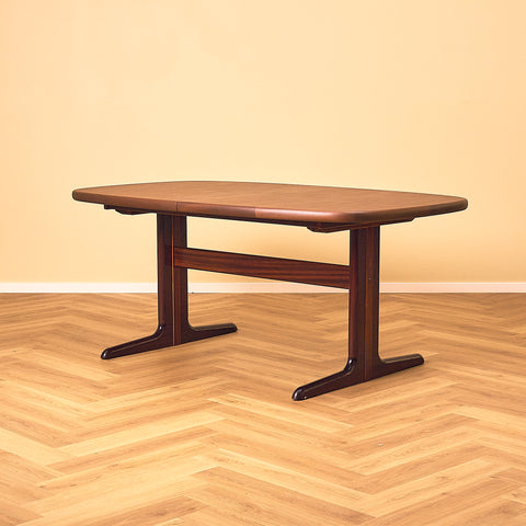 Skovby Mahogany Dining Table with Two Leaves