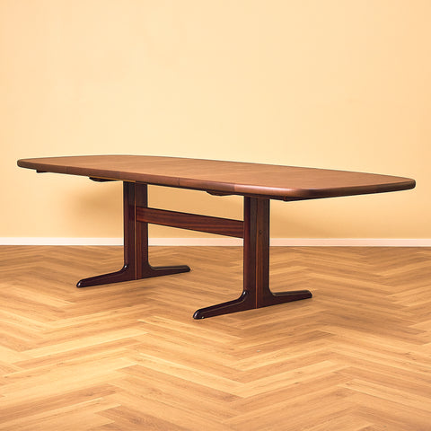 Skovby Mahogany Dining Table with Two Leaves