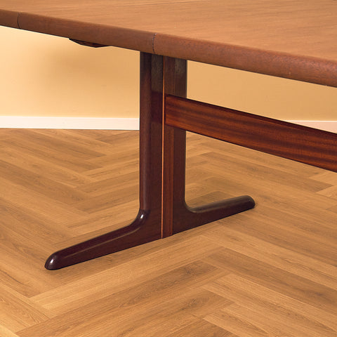 Skovby Mahogany Dining Table with Two Leaves