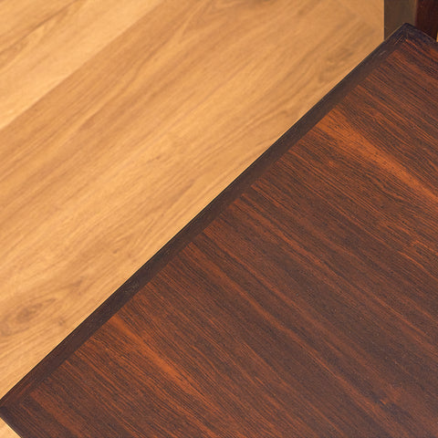 Danish set of nest of tables in Santos rosewood by Kvalitet Form Funktion
