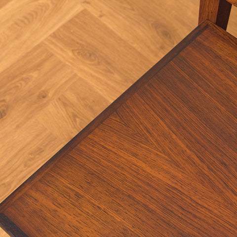 Danish set of nest of tables in Santos rosewood by Kvalitet Form Funktion
