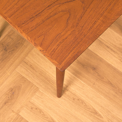 Swedish side table in teak