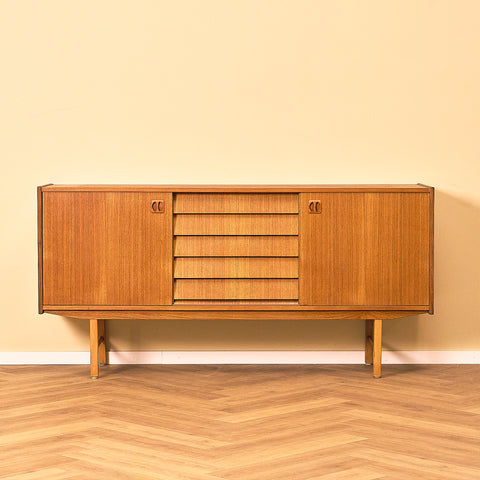 Swedish sideboard in teak and beech