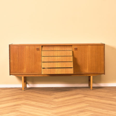 Swedish sideboard in teak and beech