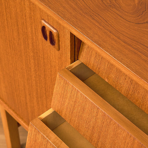 Swedish sideboard in teak and beech