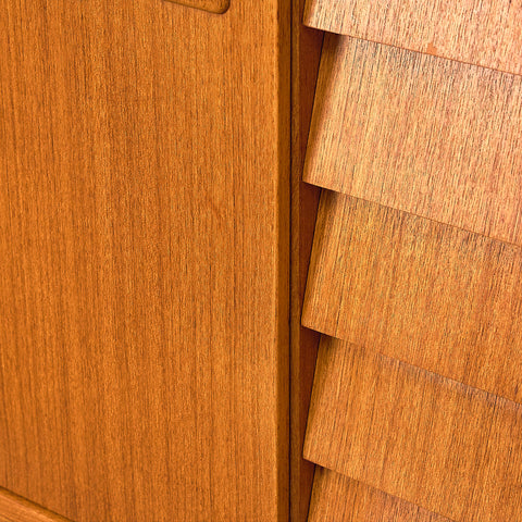 Swedish sideboard in teak and beech