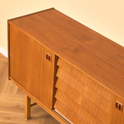 Swedish sideboard in teak and beech