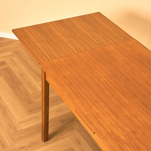 Swedish rectangular dining table in teak