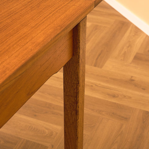 Swedish rectangular dining table in teak