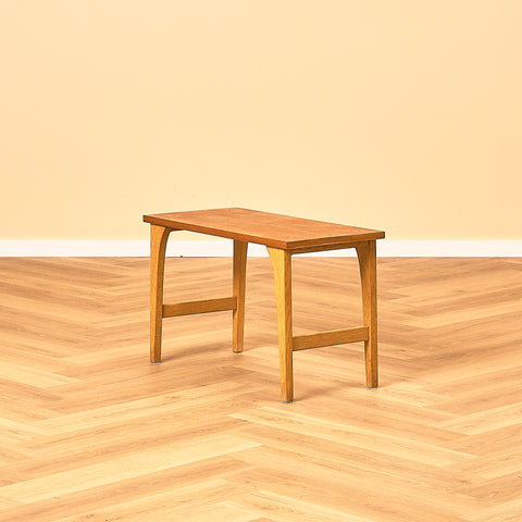 Teak Side Table with Oak Legs