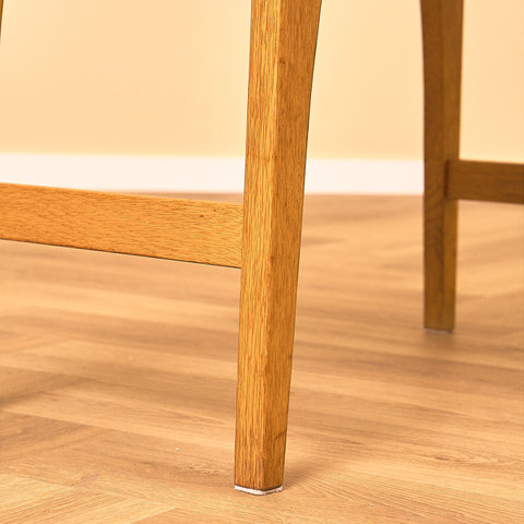Teak Side Table with Oak Legs
