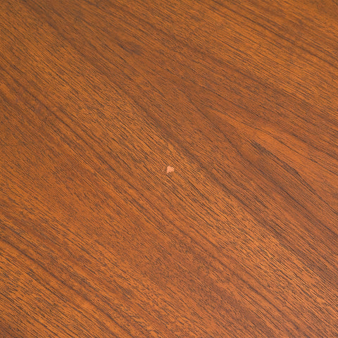 Danish dining table in teak and walnut