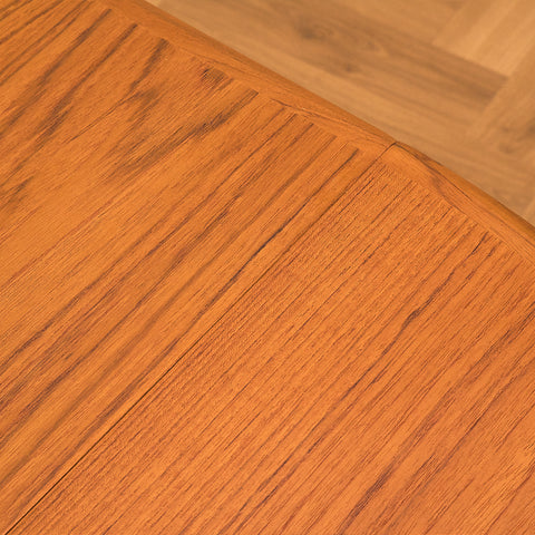 Danish round dining table in teak
