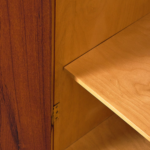 Danish highboard in teak and oak