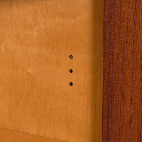 Danish highboard in teak and oak