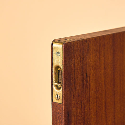 Danish highboard in teak and oak