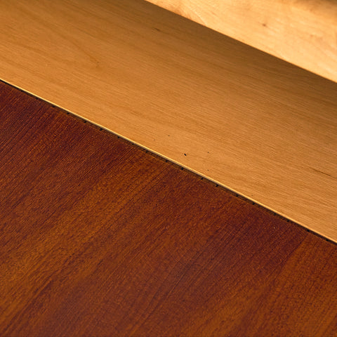 Danish highboard in teak and oak