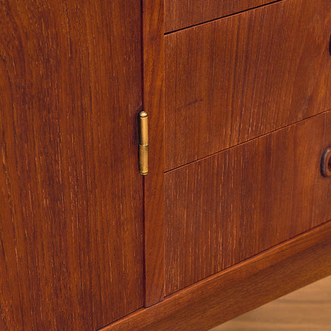 Danish highboard in teak and oak