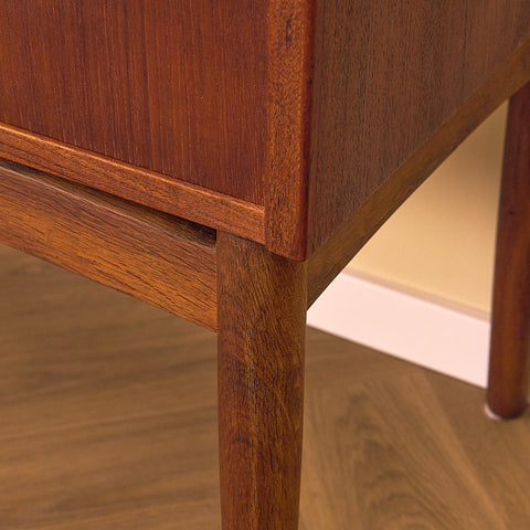 Danish highboard in teak and oak