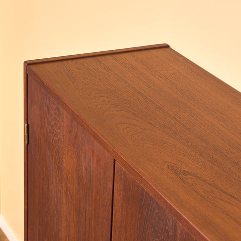 Danish highboard in teak and oak