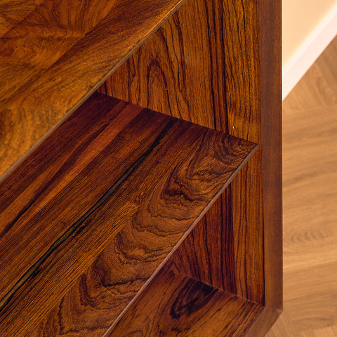 Danish bookshelf in Santos rosewood