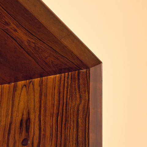 Danish bookshelf in Santos rosewood