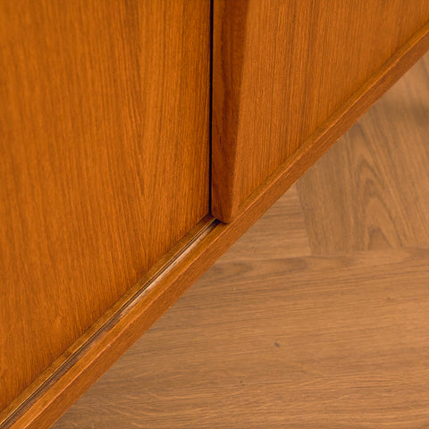 Swedish bookshelf in teak and oak by B. Fridhagen for Bodafors