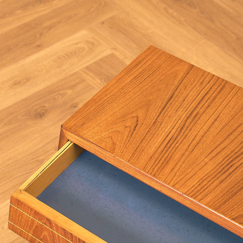 Teak Bedside Table with Drawer
