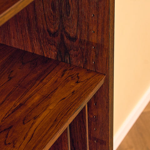 Danish bookshelf in Santos rosewood, model nr.6 by Omann Jun