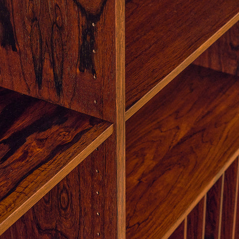 Danish bookshelf in Santos rosewood, model nr.6 by Omann Jun