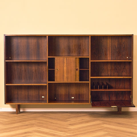 Danish bookshelf in Santos rosewood