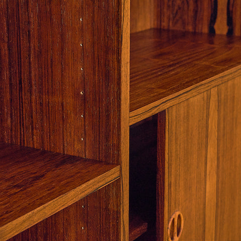 Danish bookshelf in Santos rosewood
