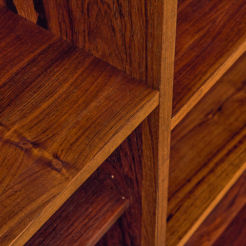 Danish bookshelf in Santos rosewood