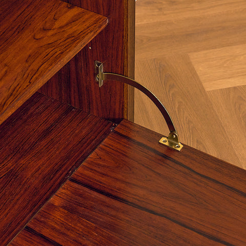 Danish bookshelf in Santos rosewood