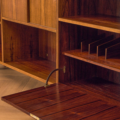 Danish bookshelf in Santos rosewood