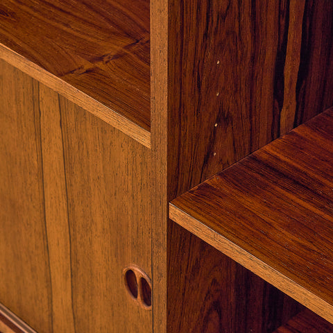 Danish bookshelf in Santos rosewood