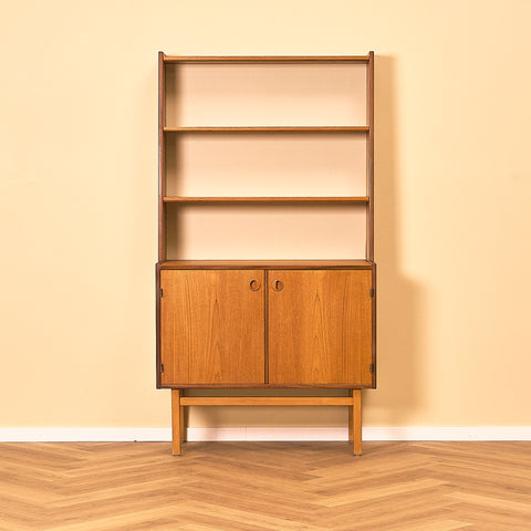 Hovmantorps Teak Bookshelf with Cabinet