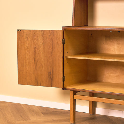 Hovmantorps Teak Bookshelf with Cabinet