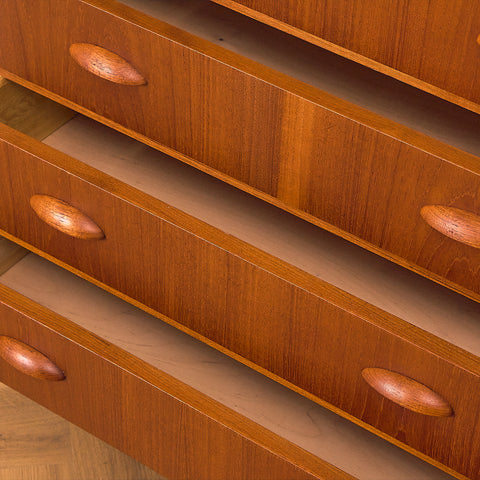 Danish chest of drawers in teak