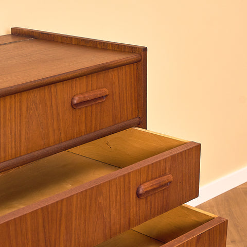 Danish chest of drawers in teak by Thorsø Møbel & Maskinsnedkeri
