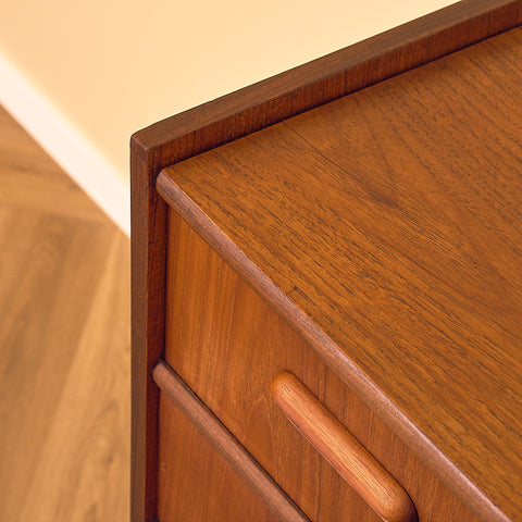 Danish chest of drawers in teak by Thorsø Møbel & Maskinsnedkeri