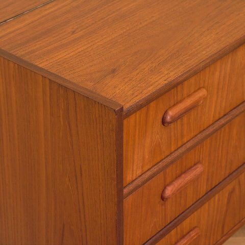 Danish chest of drawers in teak by Thorsø Møbel & Maskinsnedkeri