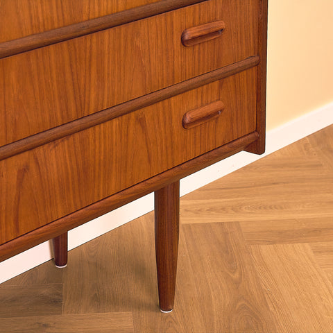 Danish chest of drawers in teak by Thorsø Møbel & Maskinsnedkeri